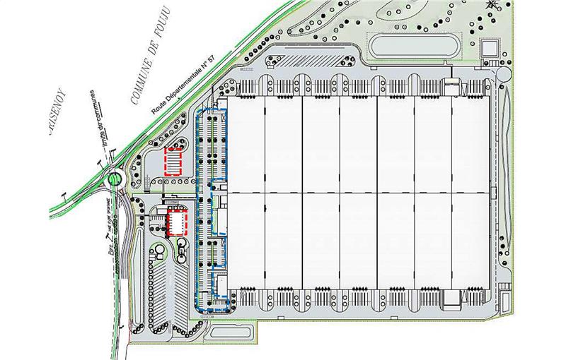 Location d'entrepôt de 86 282 m² à Fouju - 77390 plan - 1