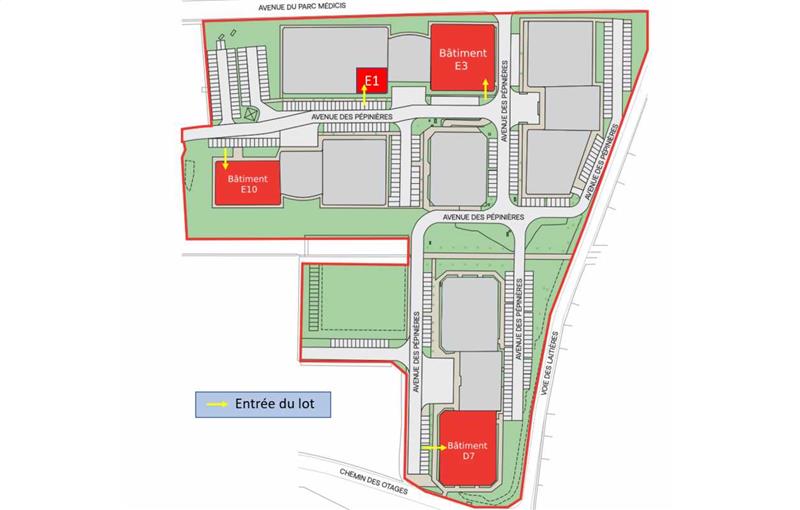 Location d'entrepôt de 3 142 m² à Fresnes - 94260 plan - 1