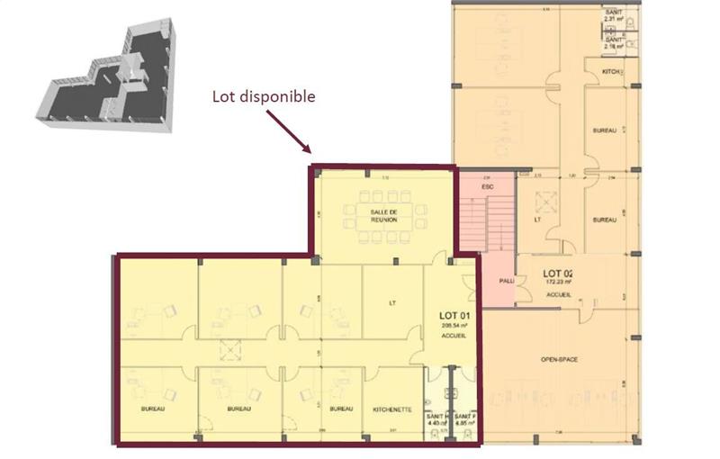 Location d'entrepôt de 937 m² à Fresnes - 94260 plan - 1