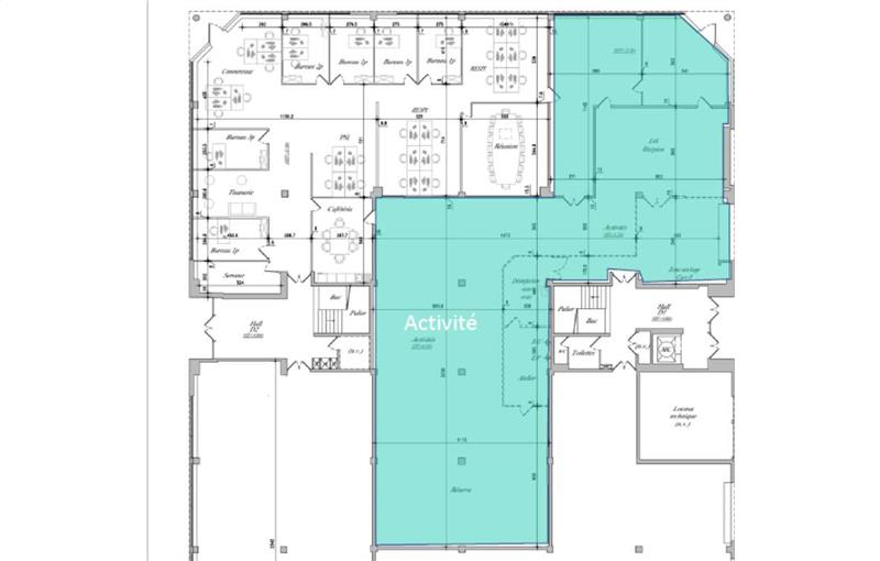 Location d'entrepôt de 876 m² à Gennevilliers - 92230 plan - 1