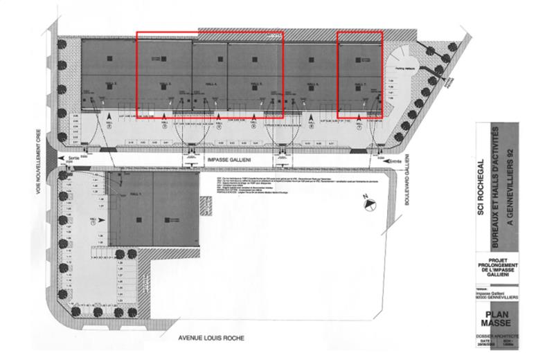 Location d'entrepôt de 591 m² à Gennevilliers - 92230 plan - 1