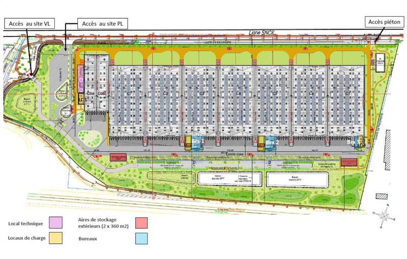 Location d'entrepôt de 78 799 m² à Germainville - 28500 plan - 1