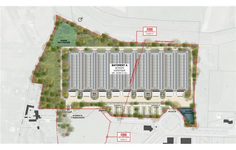 Location d'entrepôt de 61 800 m² à Gien - 45500 plan - 1