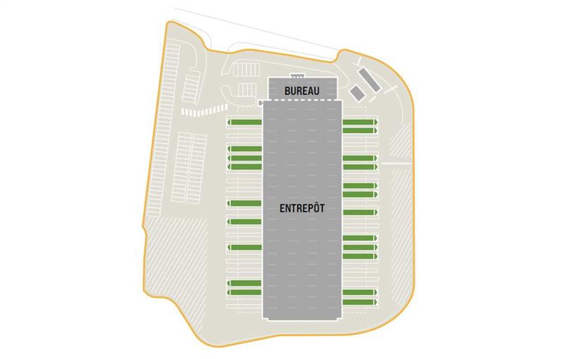 Location d'entrepôt de 3 548 m² à Gignac-la-Nerthe - 13180 plan - 1