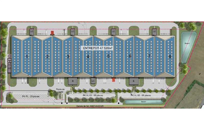 Location d'entrepôt de 47 520 m² à Gondreville - 54840 plan - 1