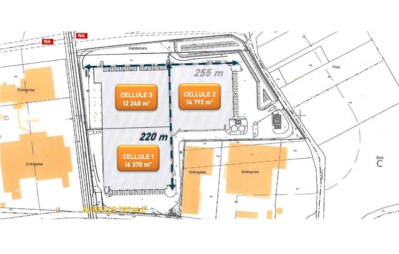 Location d'entrepôt de 59 520 m² à Gretz-Armainvilliers - 77220 plan - 1