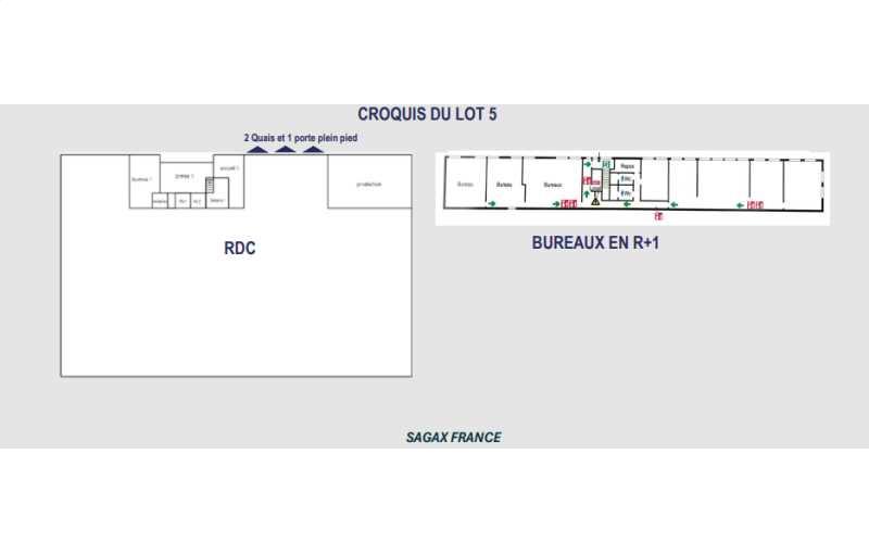 Location d'entrepôt de 2 502 m² à Haravilliers - 95640 plan - 1