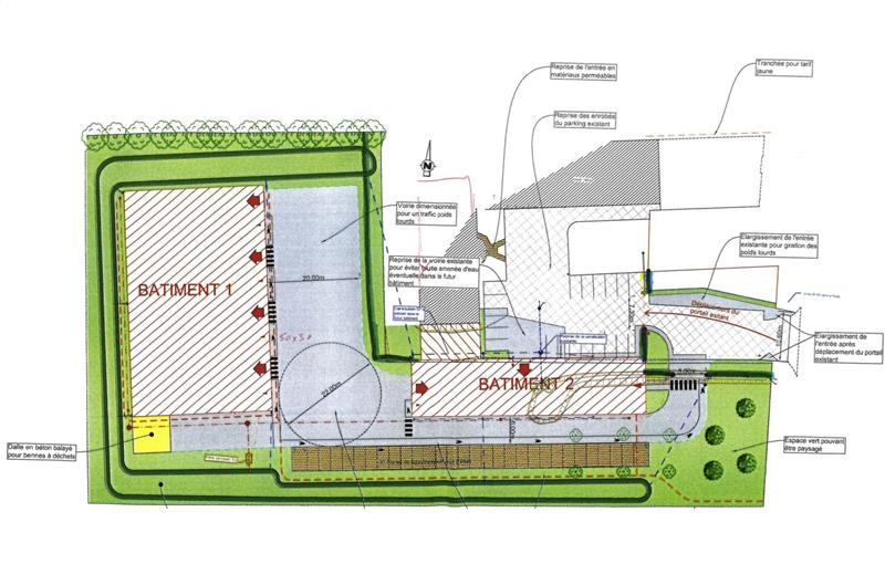 Location d'entrepôt de 1 440 m² à Hauville - 27350 plan - 1