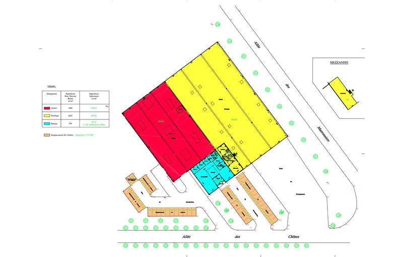 Location d'entrepôt de 4 318 m² à Heudebouville - 27400 plan - 1