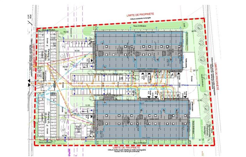 Location d'entrepôt de 555 m² à Heyrieux - 38540 plan - 1