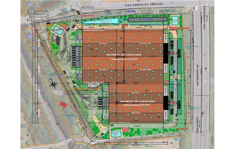 Location d'entrepôt de 16 037 m² à Hordain - 59111 plan - 1