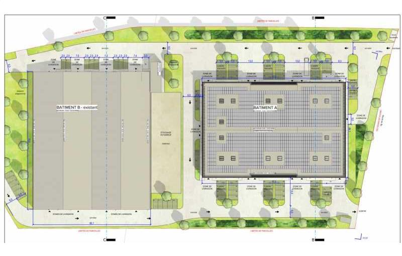 Location d'entrepôt de 514 m² à Houdan - 78550 plan - 1