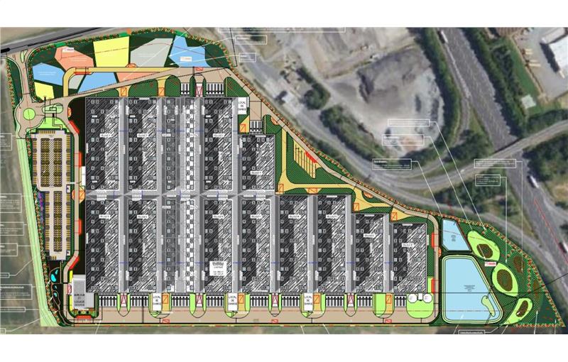 Location d'entrepôt de 81 800 m² à Janville - 28310 plan - 1