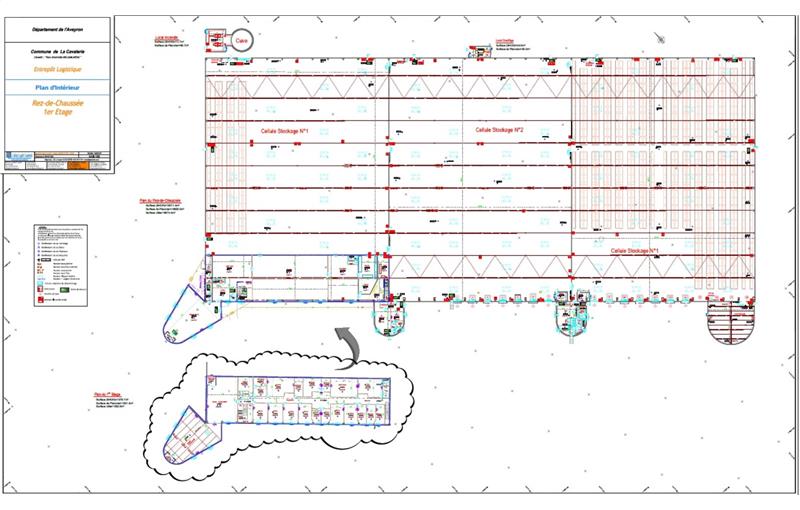 Location d'entrepôt de 7 300 m² à La Cavalerie - 12230 plan - 1