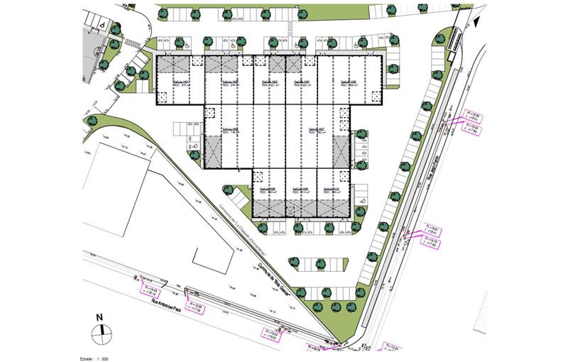 Location d'entrepôt de 825 m² à La Chapelle-d'Armentières - 59930 plan - 1