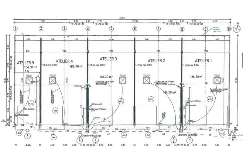 Location d'entrepôt de 825 m² à La-Chapelle-sur-Erdre - 44240 plan - 1