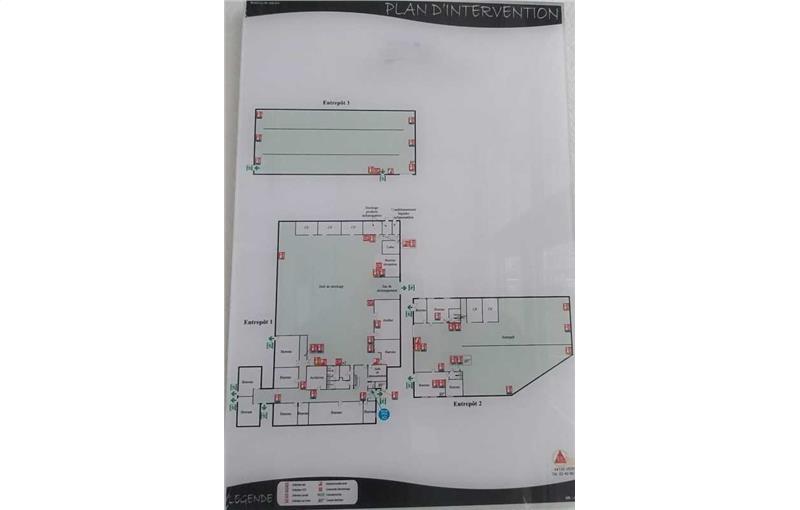 Location d'entrepôt de 1 410 m² à La-Chapelle-sur-Erdre - 44240 plan - 1