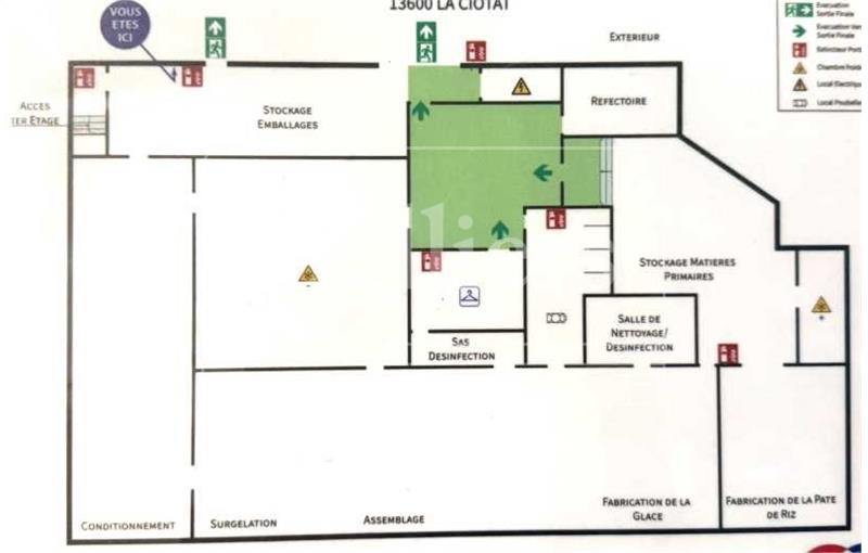 Location d'entrepôt de 1 140 m² à La Ciotat - 13600 plan - 1