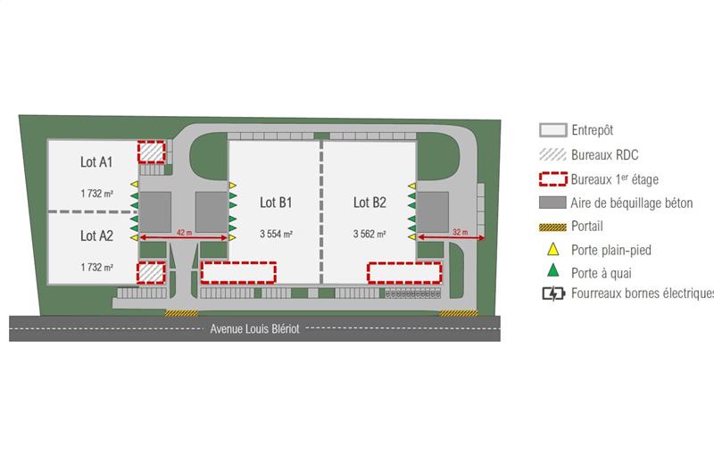 Location d'entrepôt de 10 580 m² à La Courneuve - 93120 plan - 1