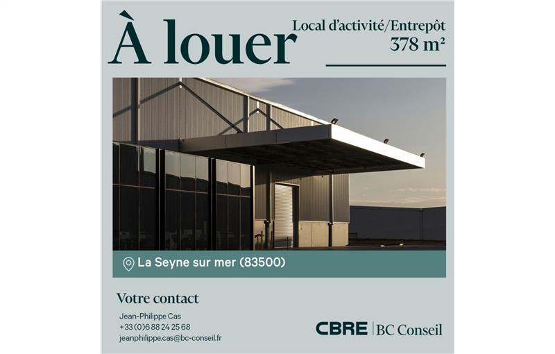 Location d'entrepôt de 379 m² à La Seyne-sur-Mer - 83500 photo - 1
