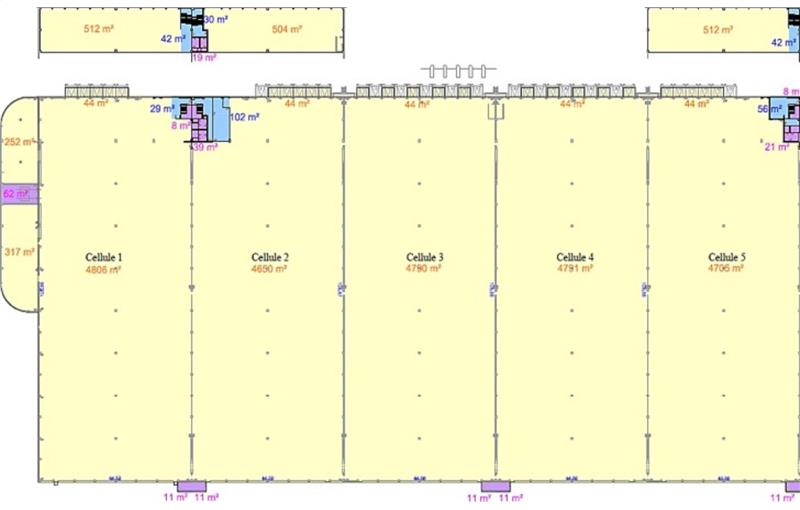 Location d'entrepôt de 22 956 m² à Lannoy-Cuillère - 60220 plan - 1