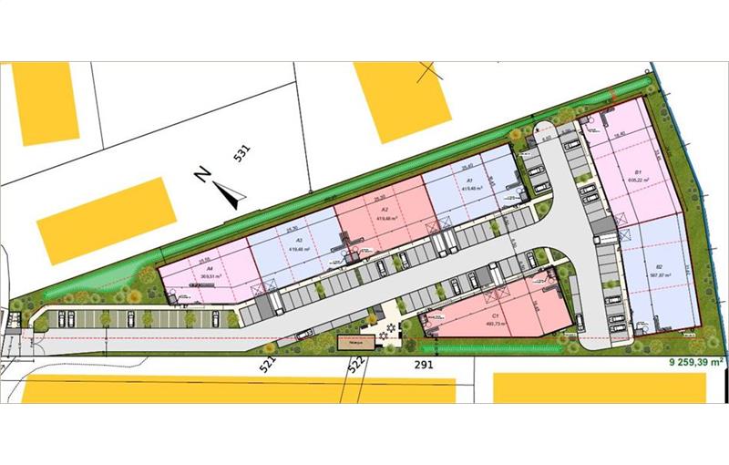 Location d'entrepôt de 536 m² à Launaguet - 31140 plan - 1