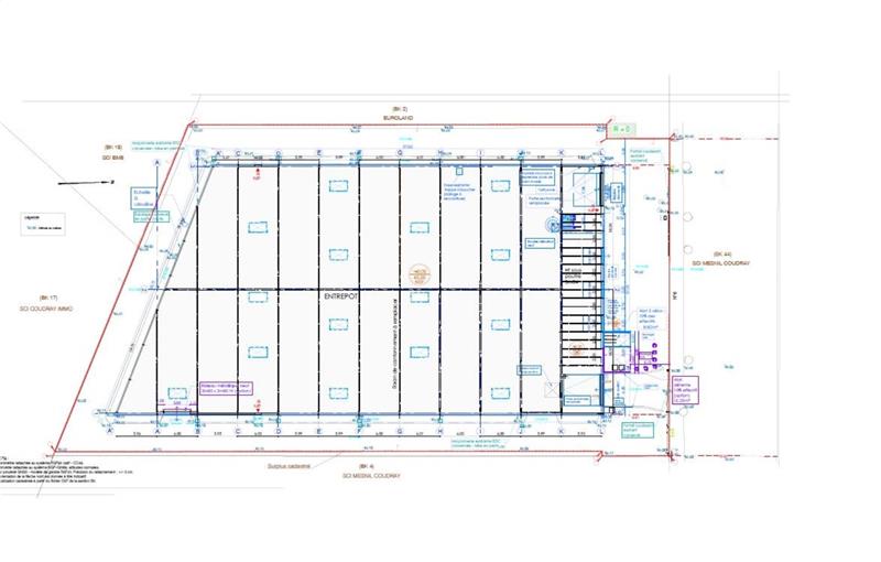 Location d'entrepôt de 2 505 m² à Le Blanc-Mesnil - 93150 plan - 1