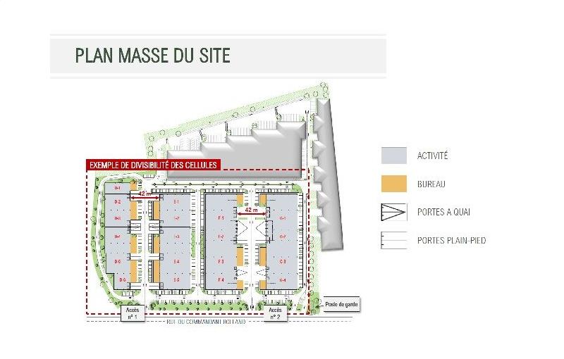 Location d'entrepôt de 13 373 m² à Le Bourget - 93350 plan - 1