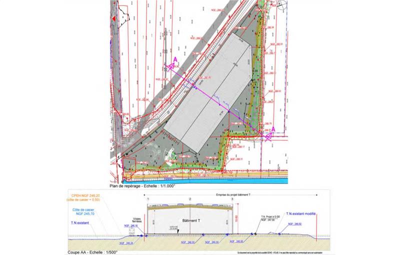 Location d'entrepôt de 6 000 m² à Le Cheylas - 38570 plan - 1