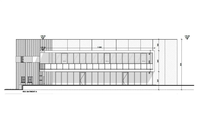 Location d'entrepôt de 458 m² à Le Haillan - 33185 plan - 1