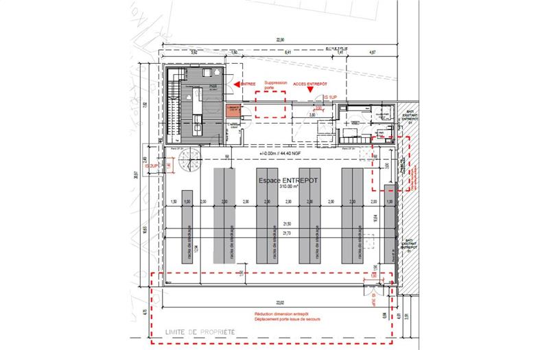 Location d'entrepôt de 570 m² à Le Haillan - 33185 plan - 1