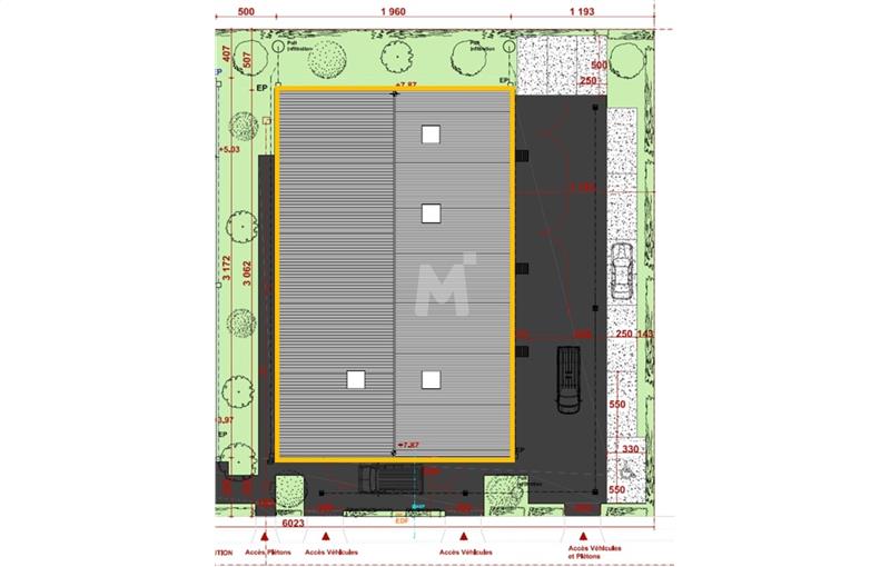 Location d'entrepôt de 735 m² à Le Plessis-Pâté - 91220 plan - 1