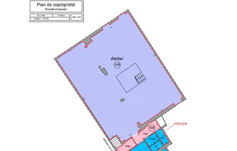 Location d'entrepôt de 244 m² à Le Pré-Saint-Gervais - 93310 plan - 1