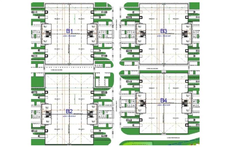 Location d'entrepôt de 1 308 m² à Le Thillay - 95500 plan - 1