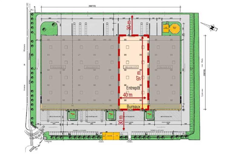 Location d'entrepôt de 4 305 m² à Les Ulis - 91940 plan - 1