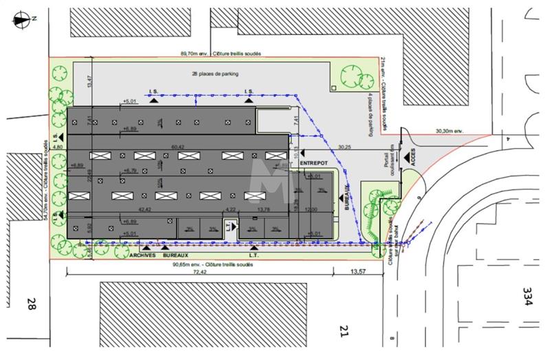 Location d'entrepôt de 2 213 m² à Les Ulis - 91940 plan - 1