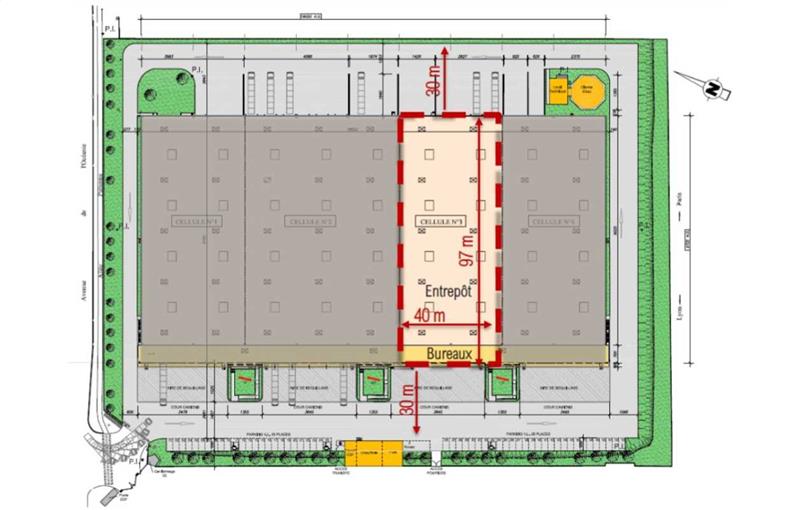 Location d'entrepôt de 4 305 m² à Les Ulis - 91940 plan - 1