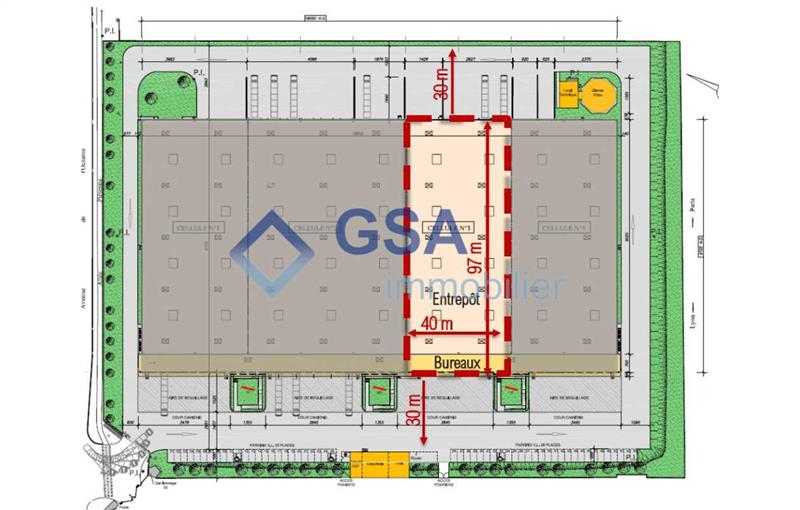 Location d'entrepôt de 4 305 m² à Les Ulis - 91940 plan - 1