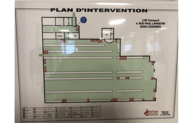 Location d'entrepôt de 3 161 m² à Lezennes - 59260 plan - 1