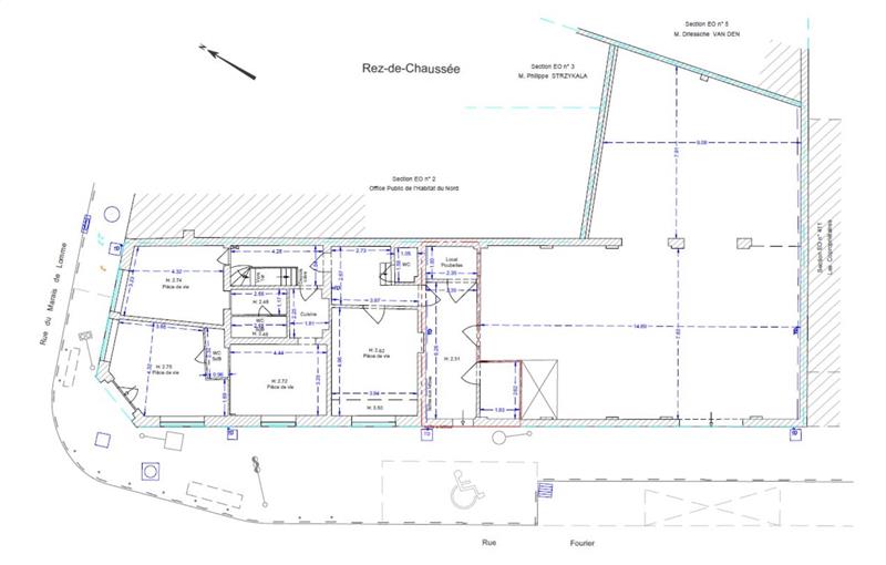 Location d'entrepôt de 206 m² à Lille - 59000 plan - 1