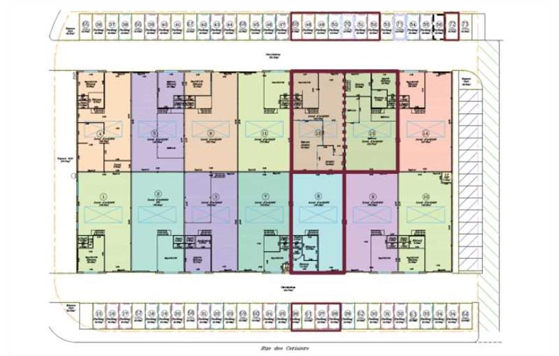 Location d'entrepôt de 406 m² à Lisses - 91090 plan - 1