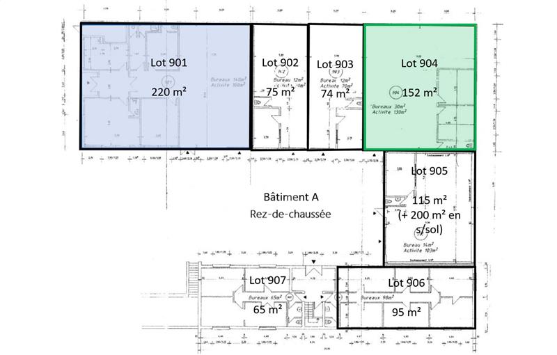 Location d'entrepôt de 545 m² à Lisses - 91090 plan - 1