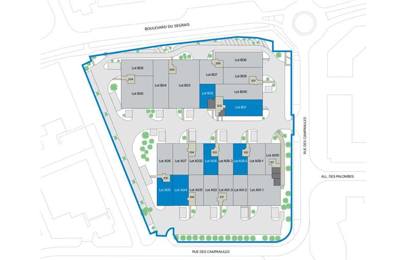 Location d'entrepôt de 3 806 m² à Lognes - 77185 plan - 1