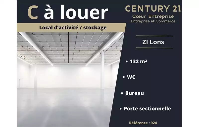 Location d'entrepôt de 131 m² à Lons-le-Saunier - 39000