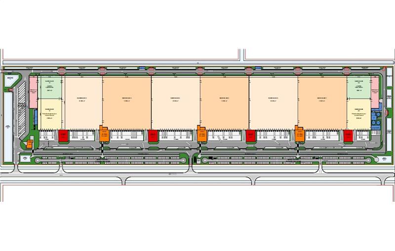 Location d'entrepôt de 86 525 m² à Loon-Plage - 59279 plan - 1