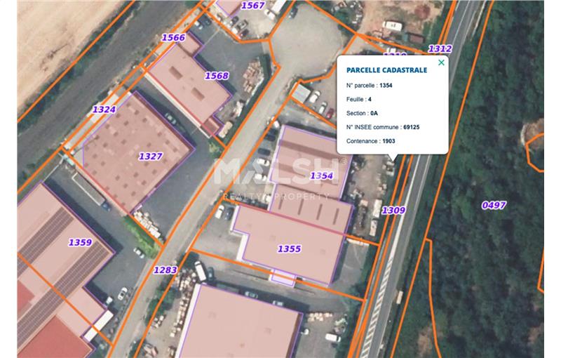 Location d'entrepôt de 771 m² à Marcilly-d'Azergues - 69380 plan - 1