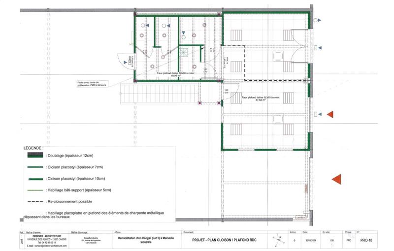 Location d'entrepôt de 487 m² à Marseille 15 - 13015 plan - 1