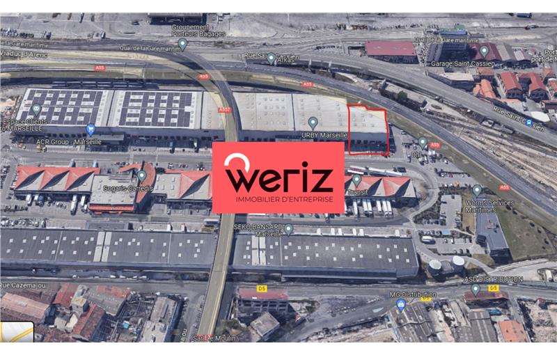 Location d'entrepôt de 1 221 m² à Marseille 2 - 13002 plan - 1