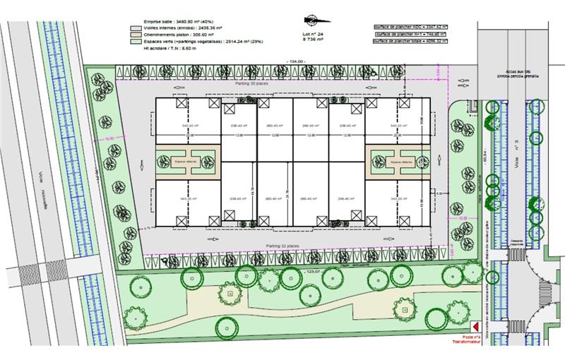 Location d'entrepôt de 1 847 m² à Mérignac - 33700 plan - 1