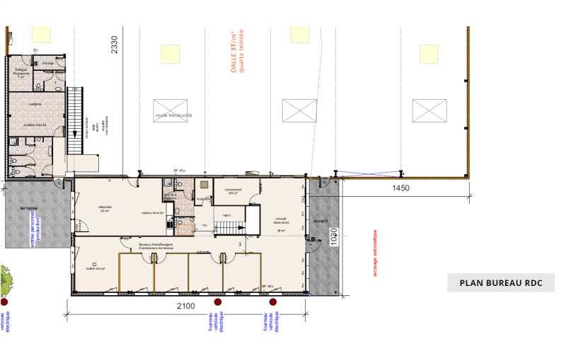 Location d'entrepôt de 3 377 m² à Meyzieu - 69330 plan - 1